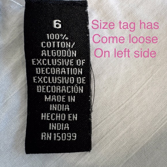 Apostrophe Lined A Line Skirt Sz 6 Cotton Cottage-core Romantic Midi Side Zip - Picture 3 of 14